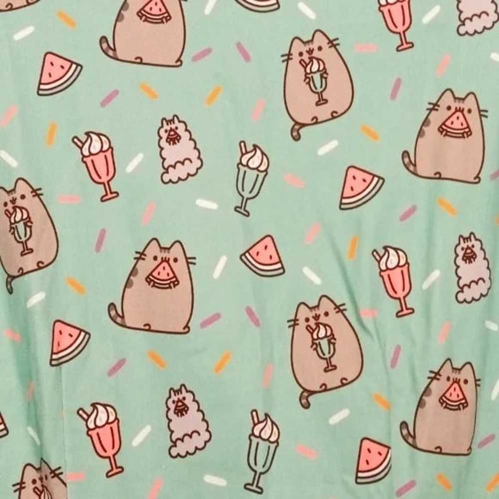 Pusheen Ice Cream Party Pastel Green Fit & Flare … - image 3