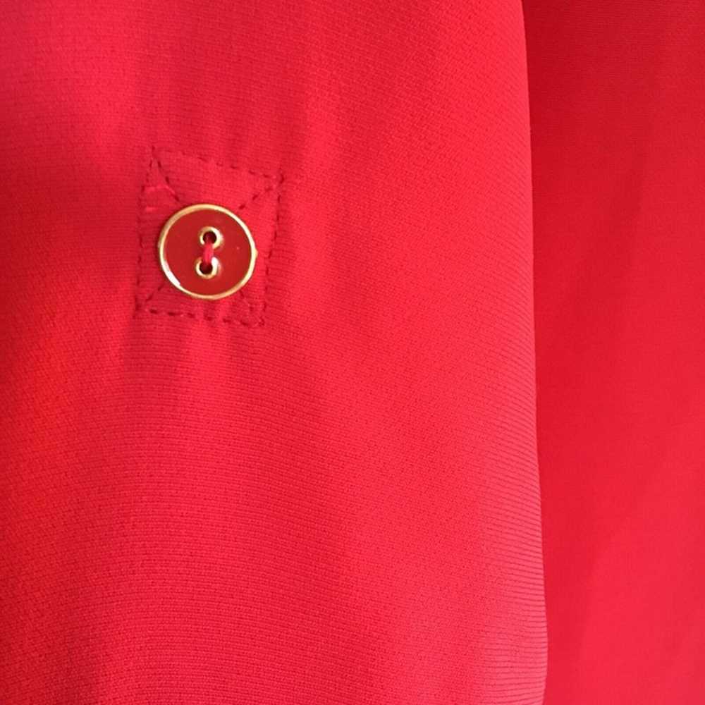 Sharagano Red Shirt Dress Size 14 - image 10