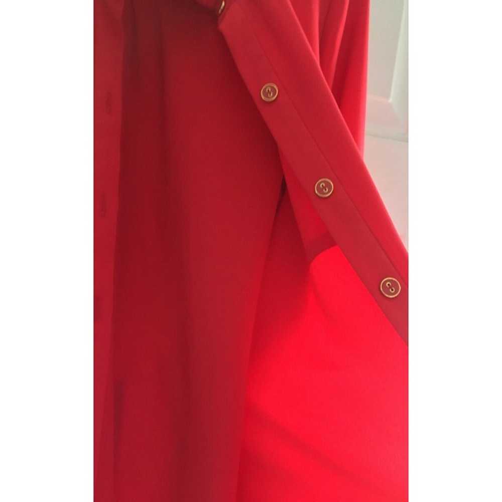 Sharagano Red Shirt Dress Size 14 - image 7