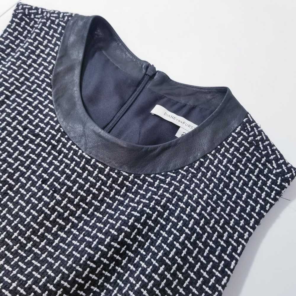 Diane Von Furstenberg Tweed A-Line Dress - image 9