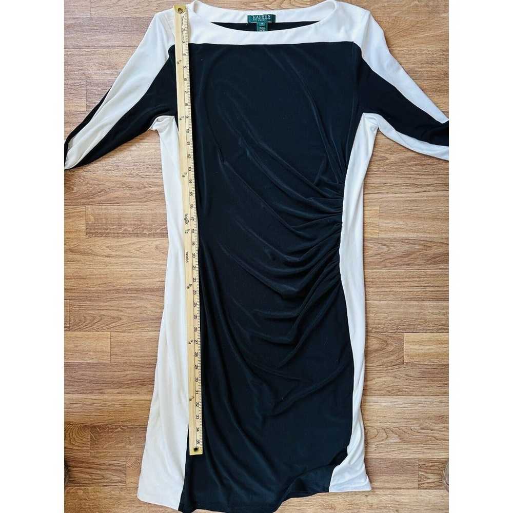 Lauren Ralph Lauren Womens Midi Dress Size 16 Sem… - image 10