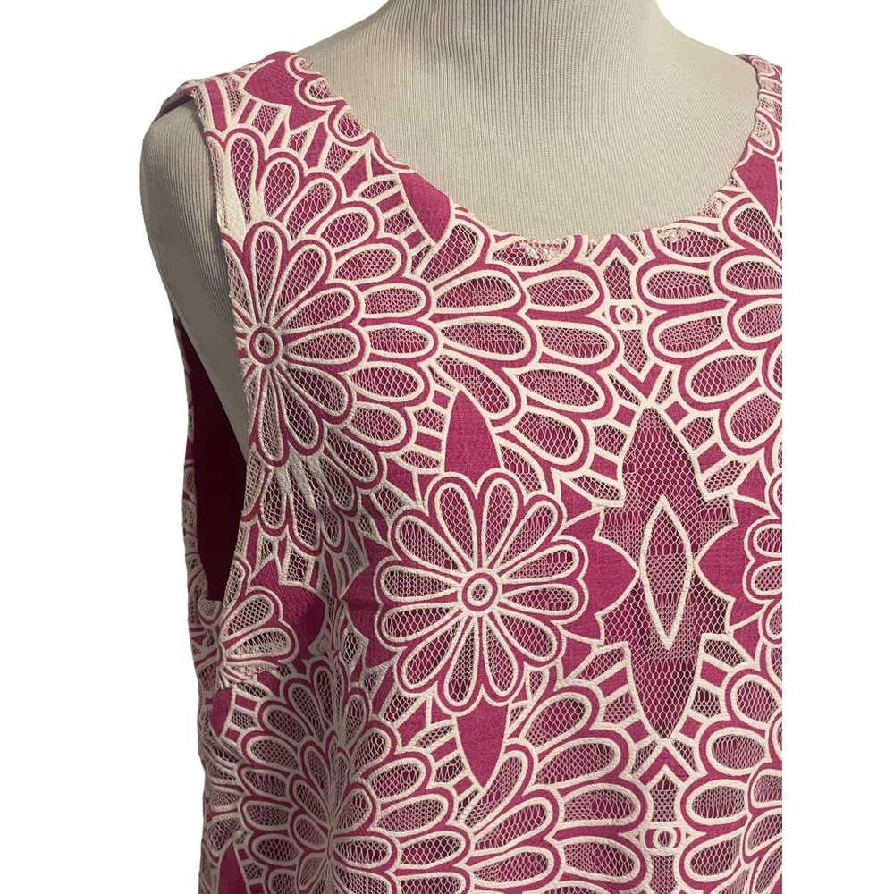 Belle Badgley Mishka Floral Lace Dress Womens Siz… - image 2