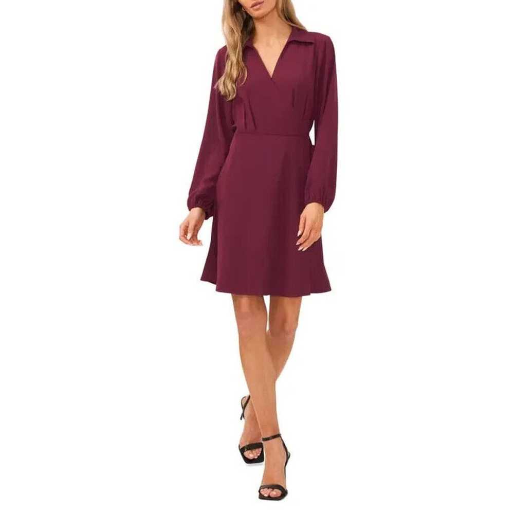 NEW Halogen Faux Wrap Dress Long Sleeve Women's B… - image 1