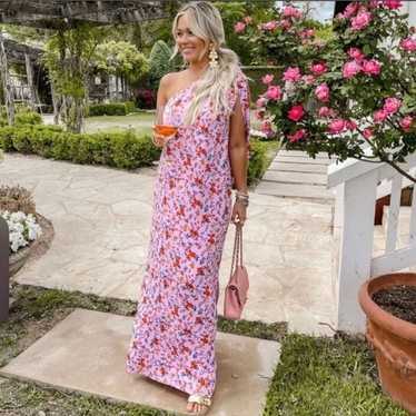 BUDDY LOVE Goddess One Shoulder Floral Maxi Dress… - image 1