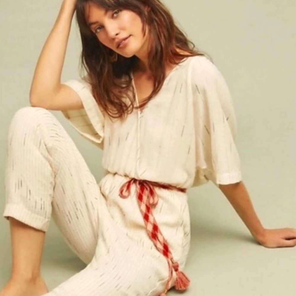 feather and bone by anthropologie belted jumpsuit… - image 2