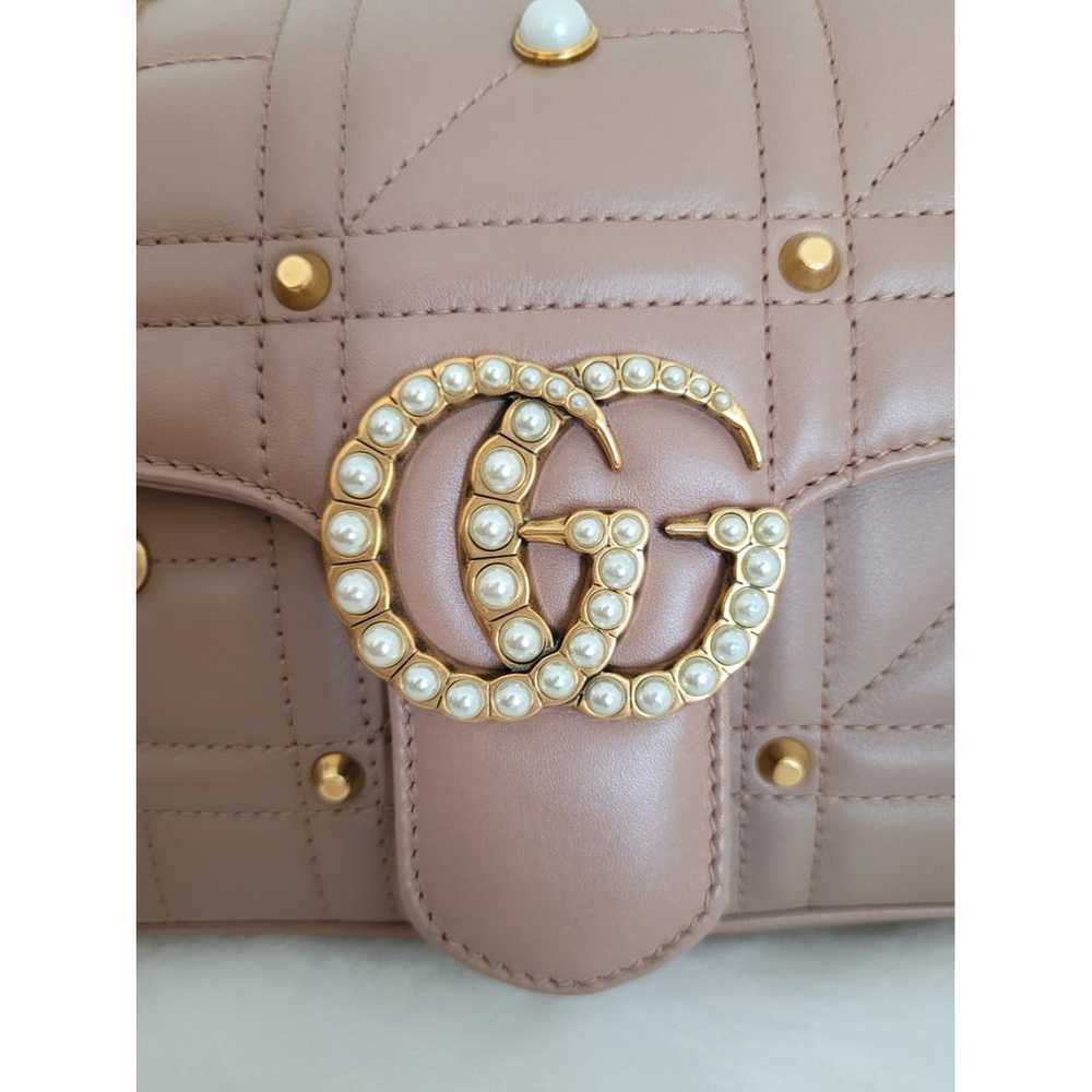 Gucci Pearly Gg Marmont Flap leather crossbody bag - image 2