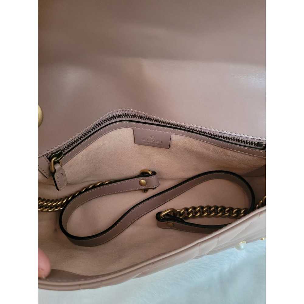 Gucci Pearly Gg Marmont Flap leather crossbody bag - image 5