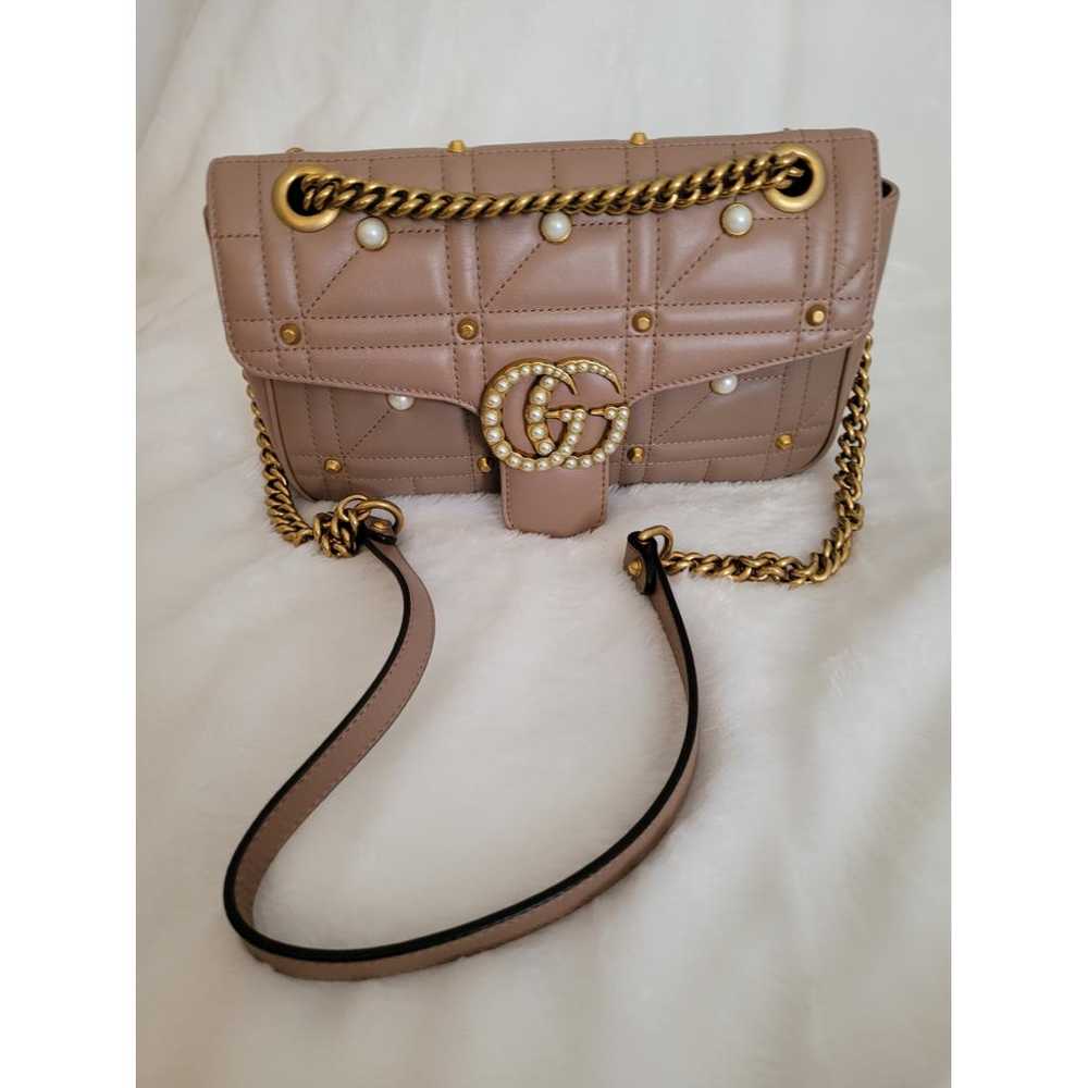 Gucci Pearly Gg Marmont Flap leather crossbody bag - image 9