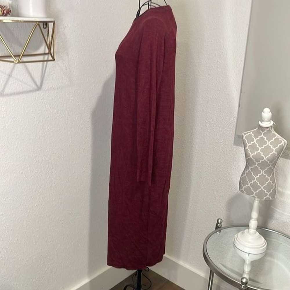 TRF by Zara maroon midi dress with long sleeves |… - image 7