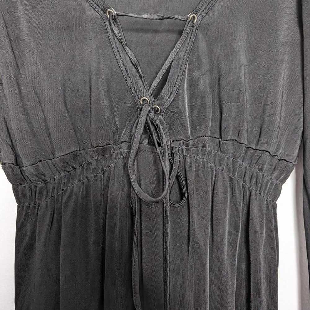Miss Sixty Vintage Y2K Black Long Sleeve Dress La… - image 7