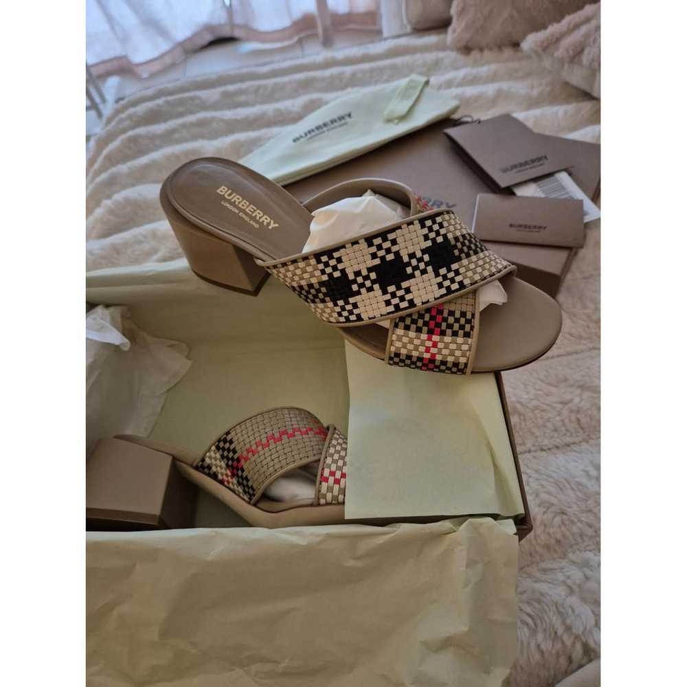 Burberry Leather mules - image 6