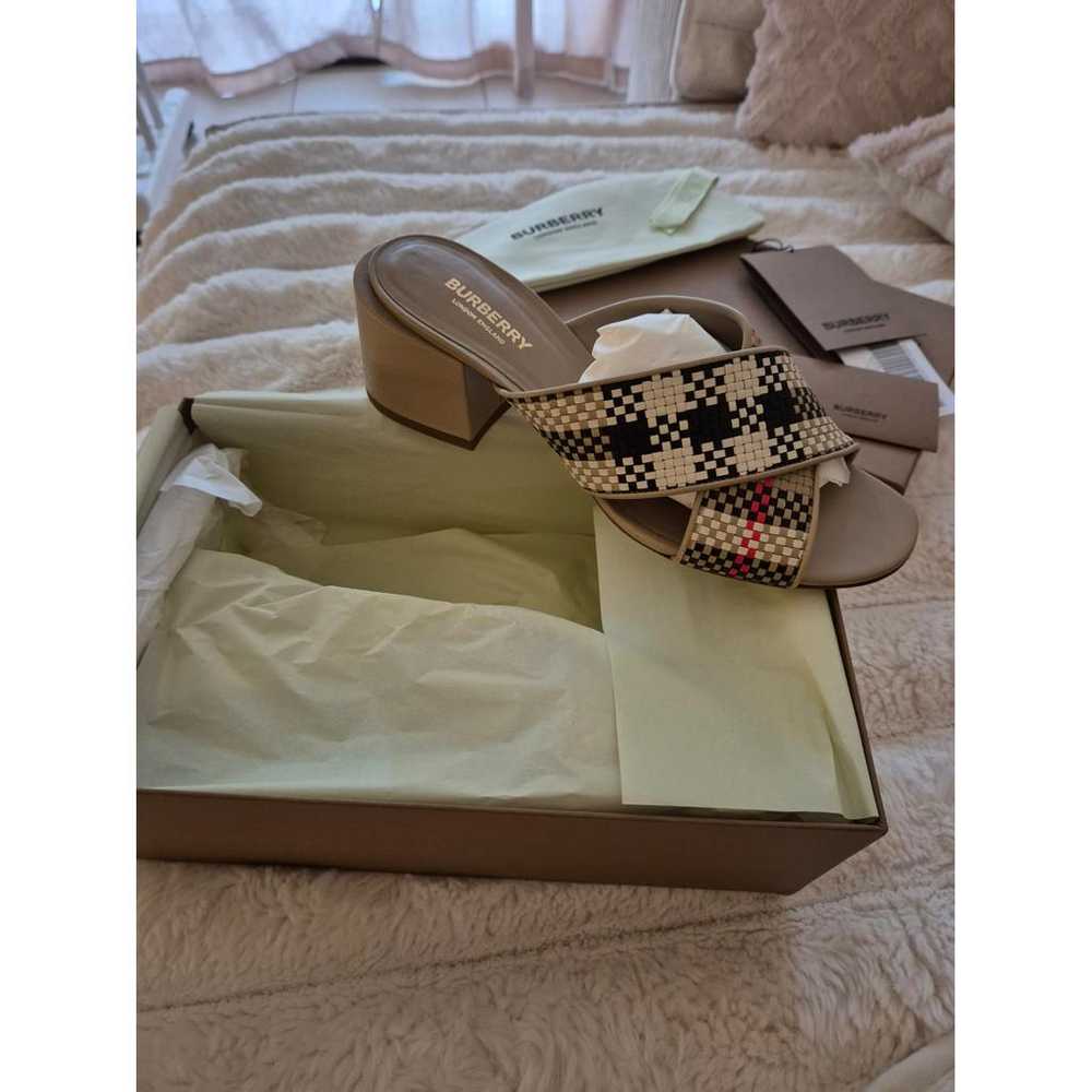 Burberry Leather mules - image 7