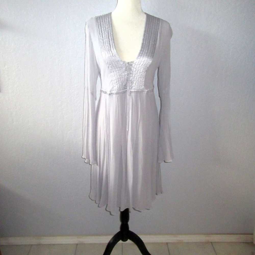 Anthropologie Ghost London Silvery Gray Dress - image 2