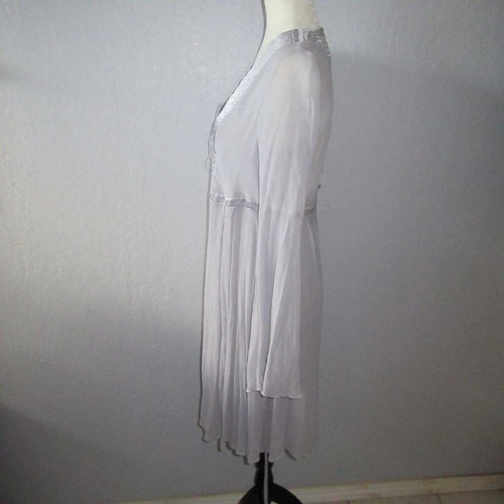 Anthropologie Ghost London Silvery Gray Dress - image 3
