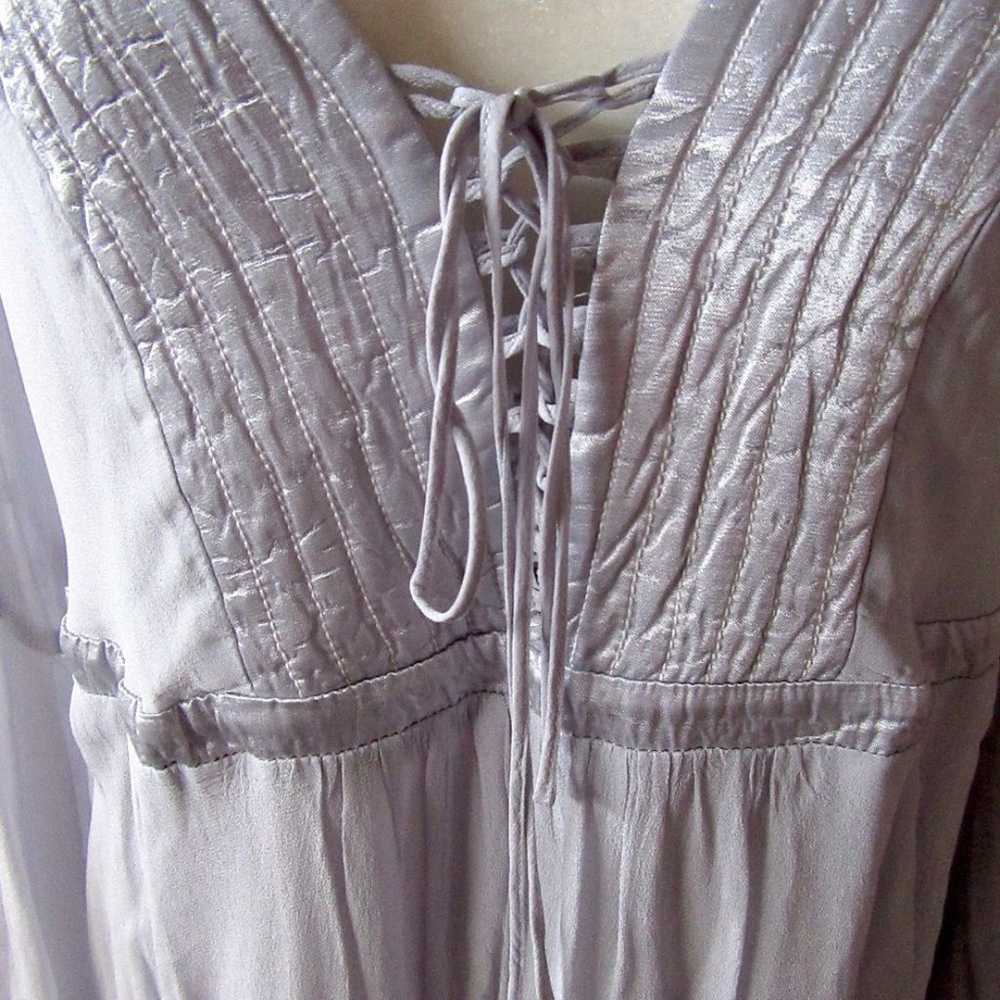 Anthropologie Ghost London Silvery Gray Dress - image 7