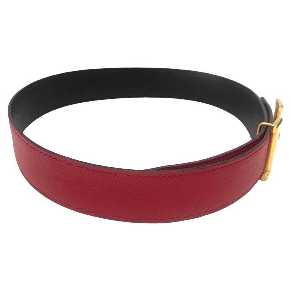 Hermès H leather belt - image 5
