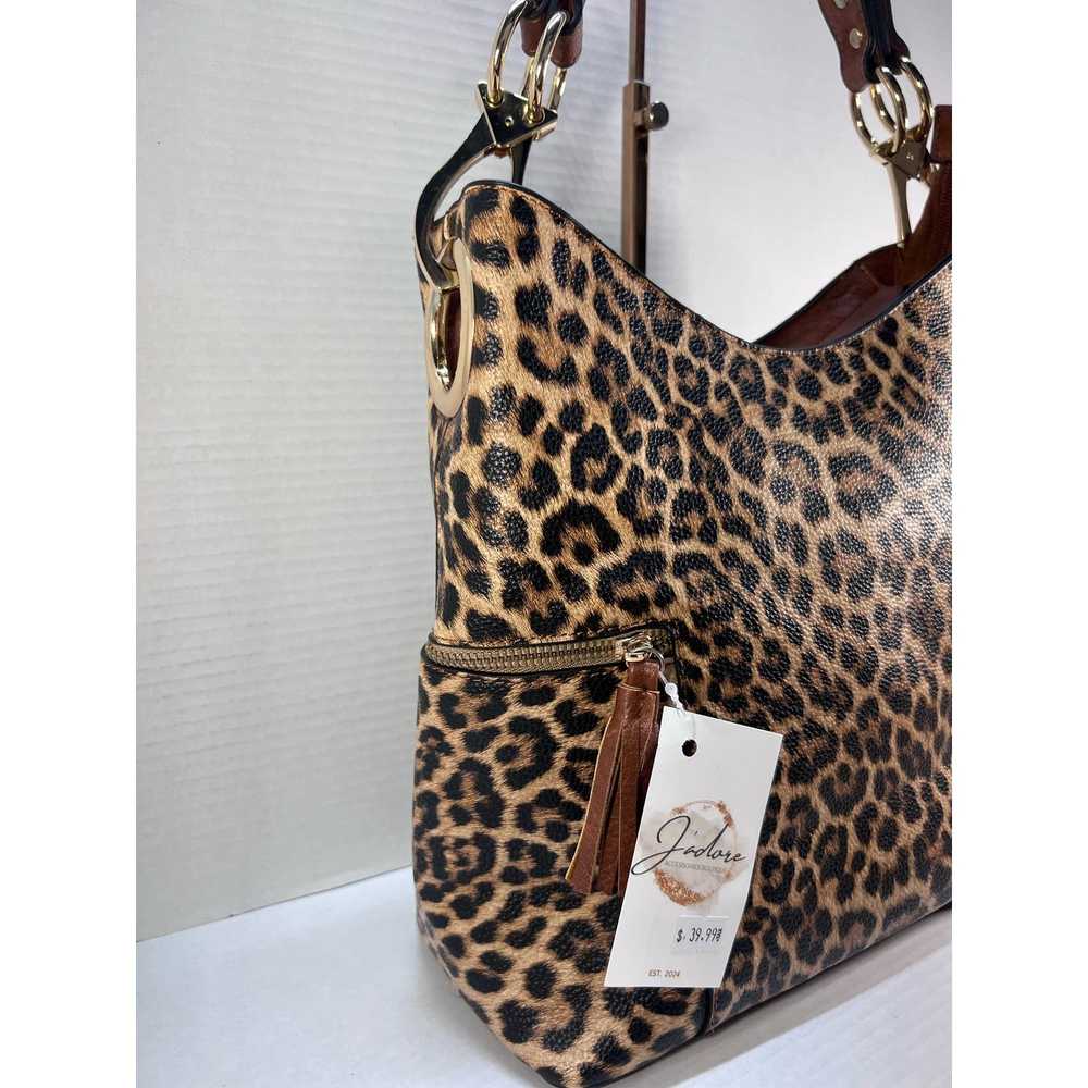 Other Jen & Co Leopard Tan Multicolor Handbag Hob… - image 3