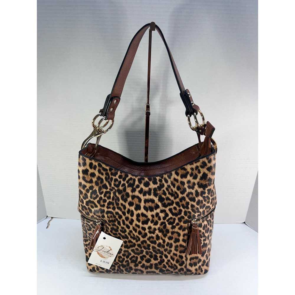 Other Jen & Co Leopard Tan Multicolor Handbag Hob… - image 5