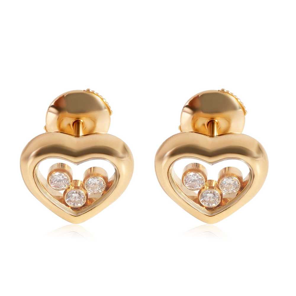 Chopard Chopard Happy Diamond Heart Earrings in 1… - image 1