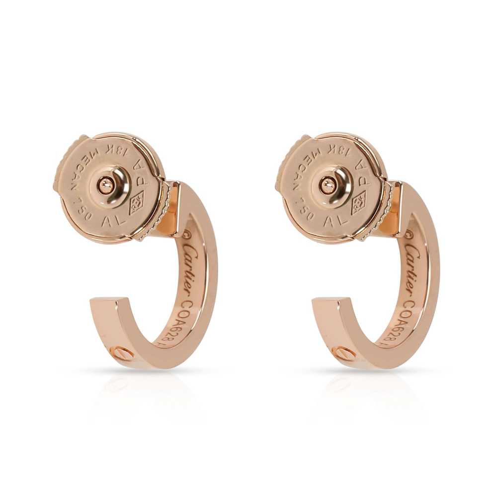 Cartier Cartier Love Hoop Earring in 18K Rose Gold - image 3