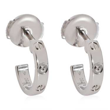 Cartier Cartier Love Hoop Earrings in 18k White G… - image 1