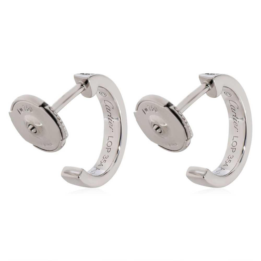 Cartier Cartier Love Hoop Earrings in 18k White G… - image 2
