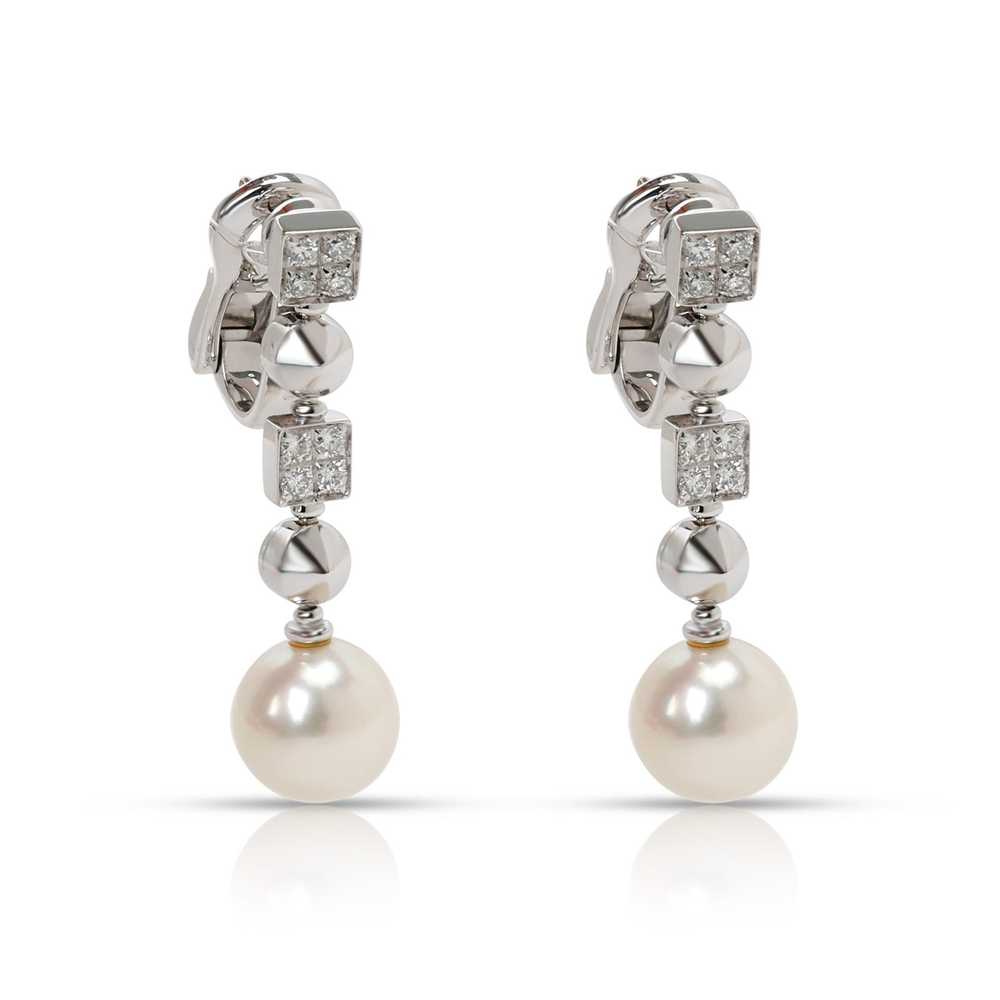 Bvlgari Bvlgari Lucea Pearl & Diamond Drop Earrin… - image 1