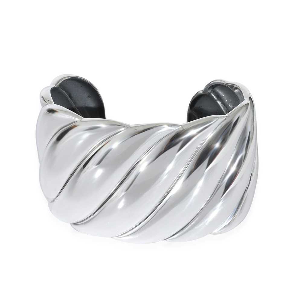 David Yurman David Yurman Wide Sculpted Cable Cuf… - image 1