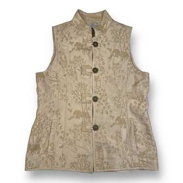 Chicos Chicos Silk Blend Asian Vest Size 0 Medium