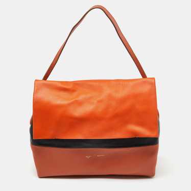 CELINE Tri Color Leather All Soft Shoulder Bag - image 1