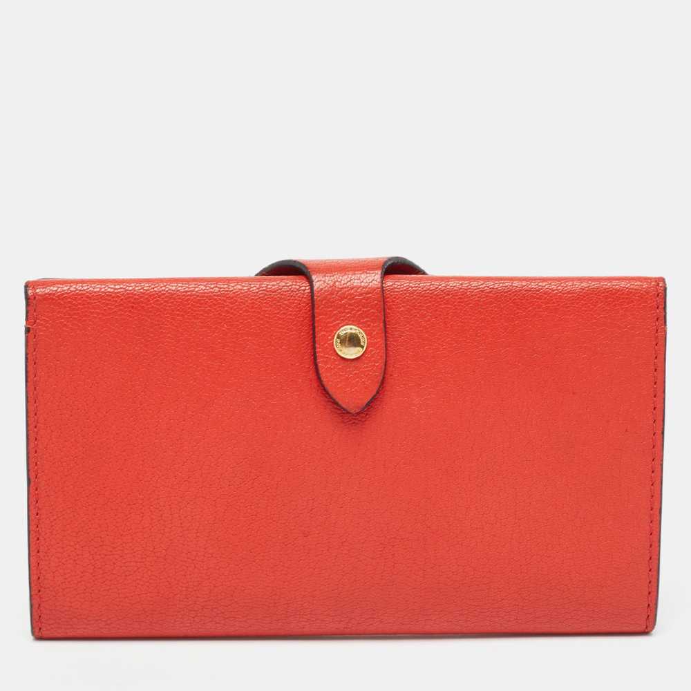 BURBERRY Red Leather Harlow Continental Wallet - image 1