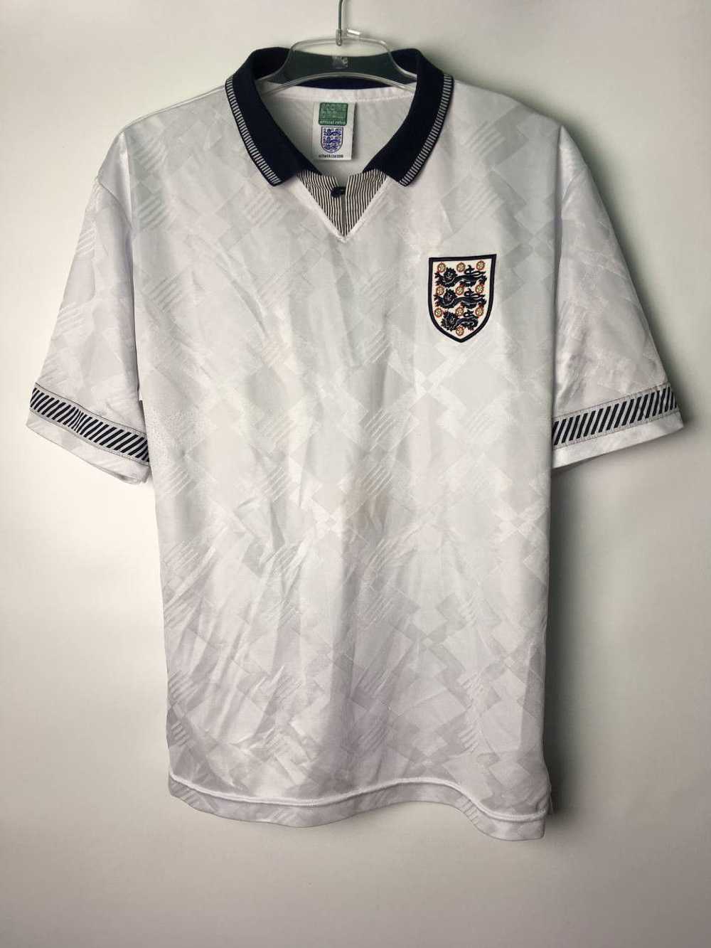 Soccer Jersey × Vintage England 1990 World Cup Fi… - image 1