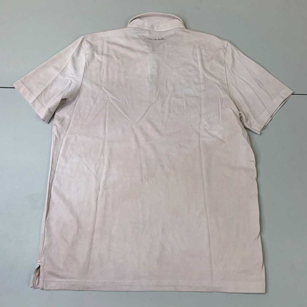 Vintage Mens Travis Mathew Golf Polo Shirt XL Tan… - image 2