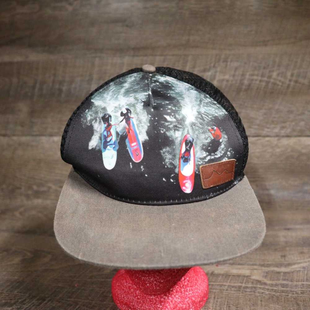 Vintage Surfer Trucker Hat Snapback Cap Mesh Back… - image 1