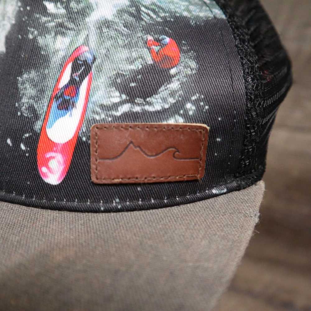Vintage Surfer Trucker Hat Snapback Cap Mesh Back… - image 3