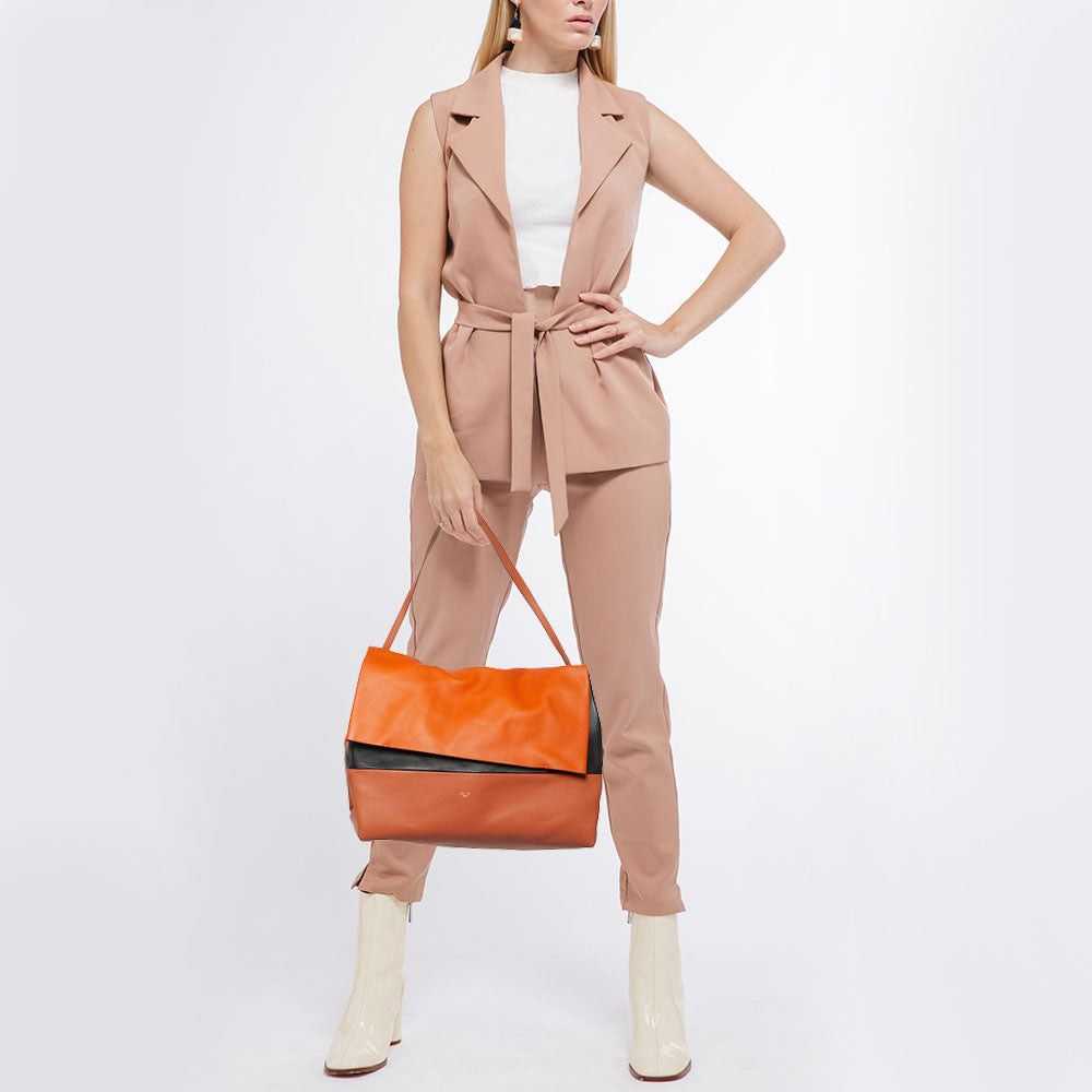 Celine CELINE Tri Color Leather All Soft Shoulder… - image 2