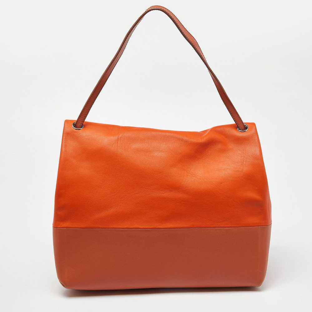 Celine CELINE Tri Color Leather All Soft Shoulder… - image 4
