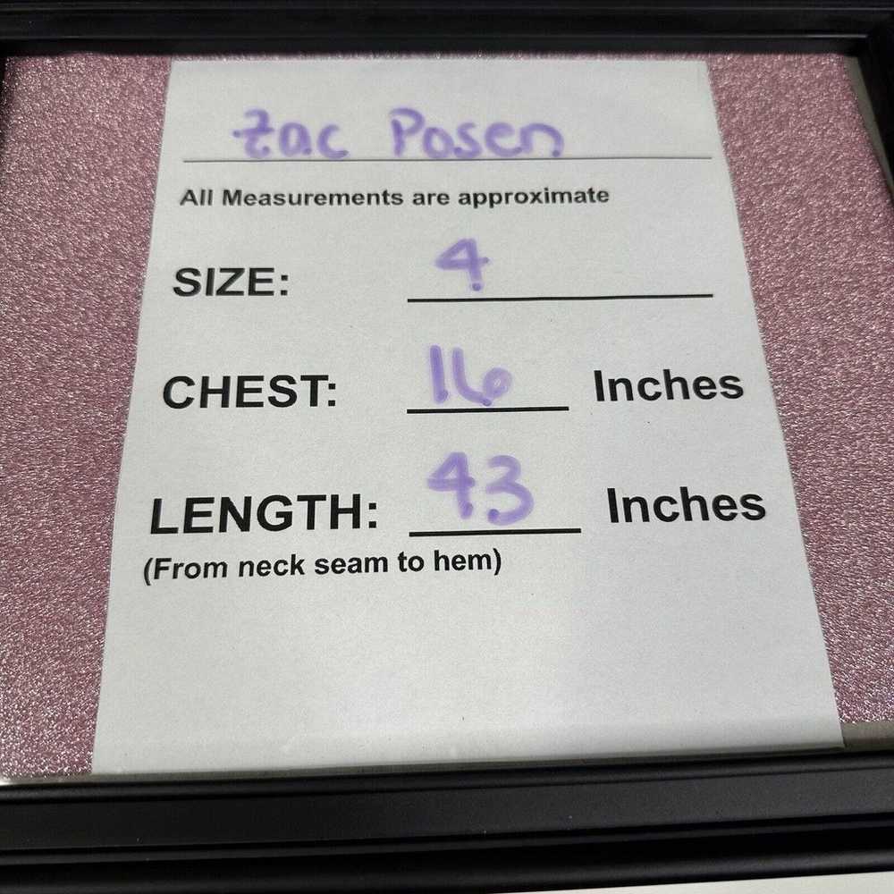 Zac Posen Women's Size 4 Metallic Black Off The S… - image 12