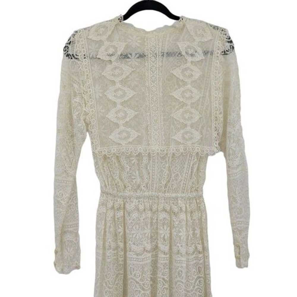 Womens Vintage 40's Dress Handmade Delicate Lace … - image 2