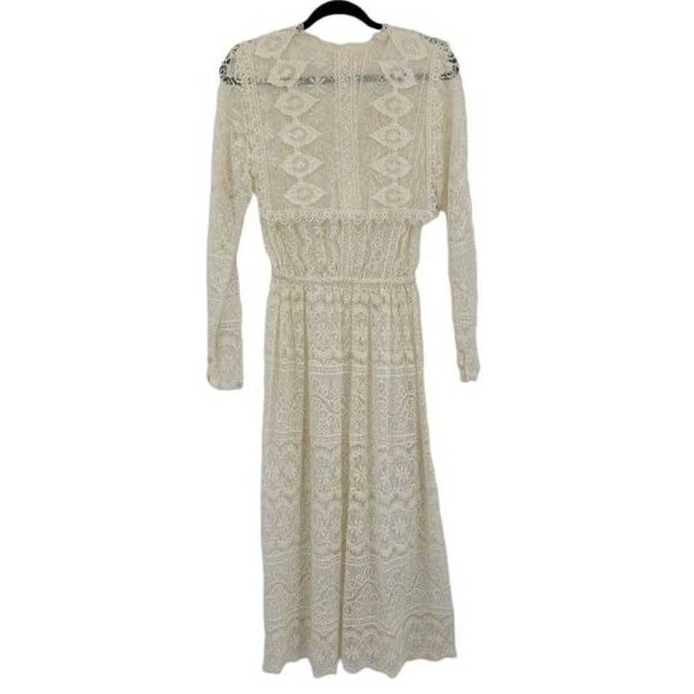 Womens Vintage 40's Dress Handmade Delicate Lace … - image 5