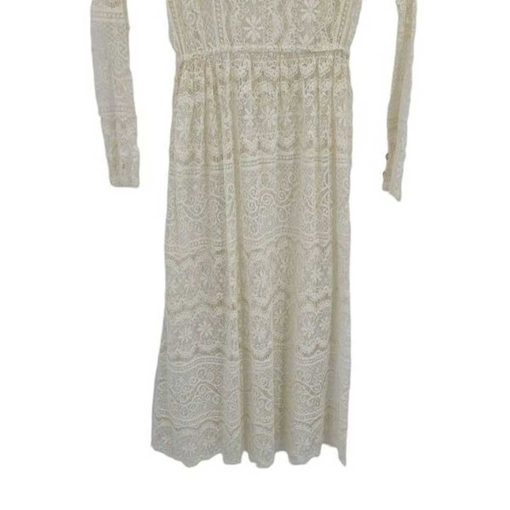 Womens Vintage 40's Dress Handmade Delicate Lace … - image 6