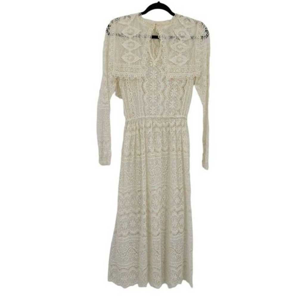 Womens Vintage 40's Dress Handmade Delicate Lace … - image 7