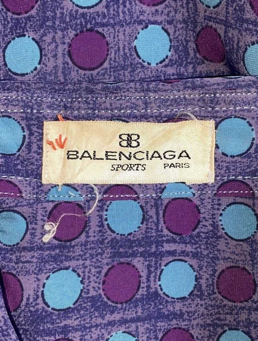 Balenciaga BALENCIAGA Purple Shirt/Outer Polka Do… - image 12
