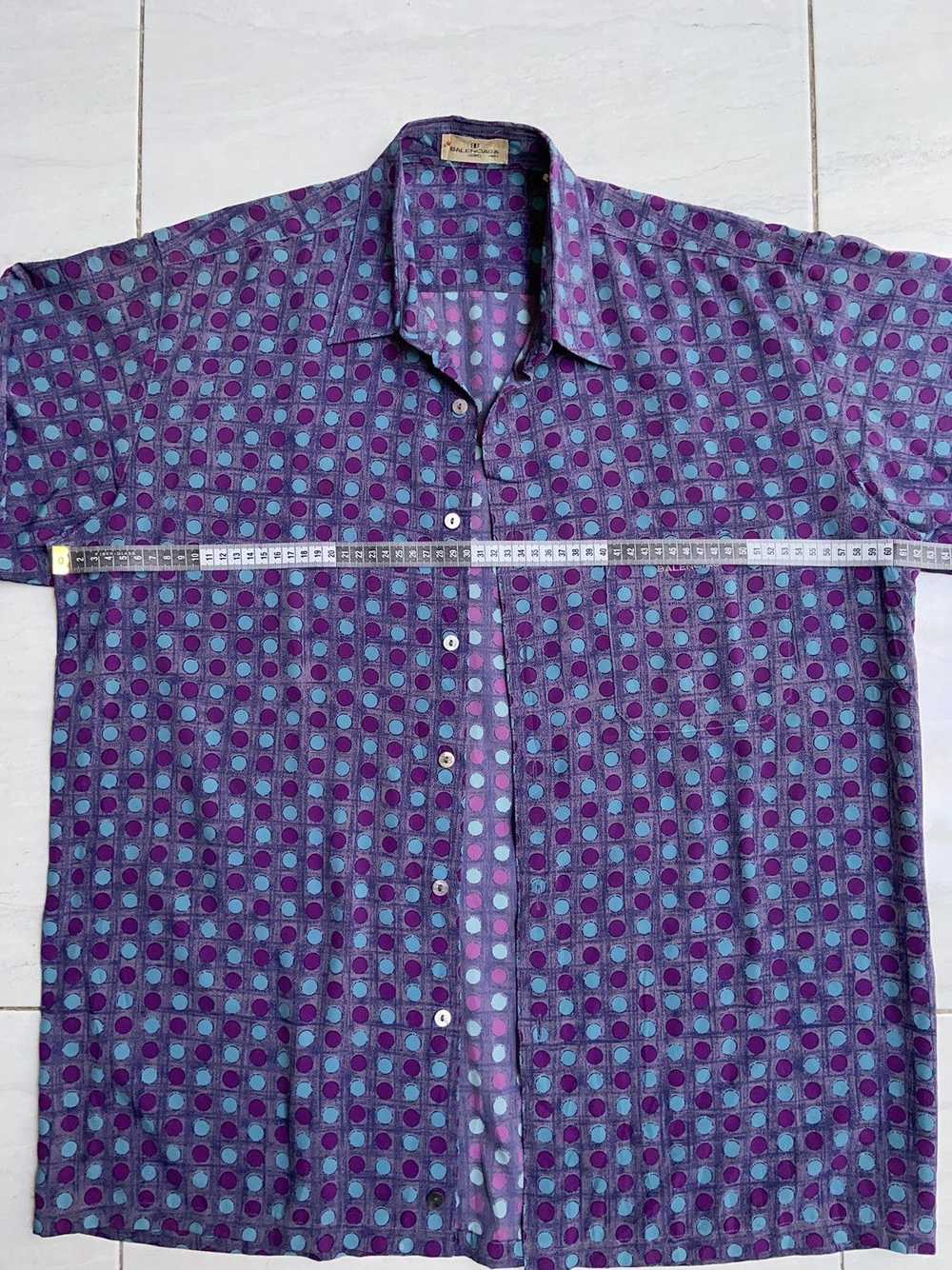 Balenciaga BALENCIAGA Purple Shirt/Outer Polka Do… - image 8