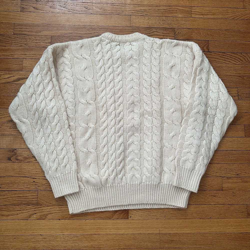 Coloured Cable Knit Sweater × Structure × Vintage… - image 3