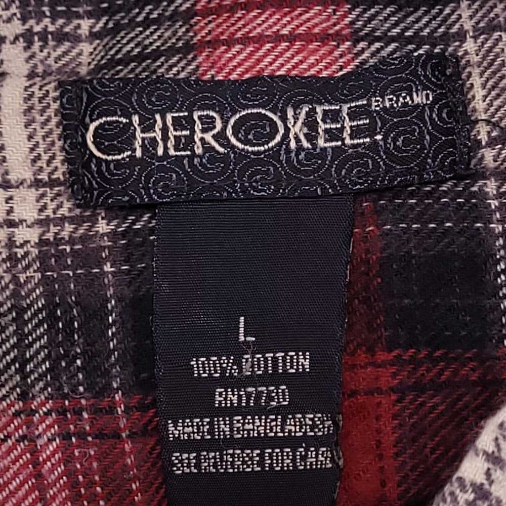 Cherokee Cherokee Tartan Flannel Shirt Mens Size … - image 3