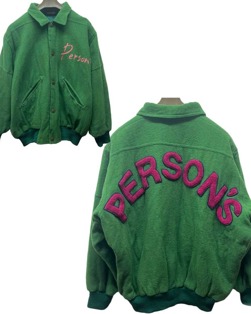 Japanese Brand × Person's × Varsity Jacket Vintag… - image 1