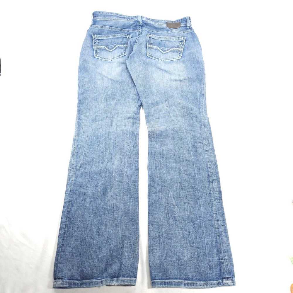 Bke BKE Denim Bootleg Button Zip Denim Jeans Wome… - image 3