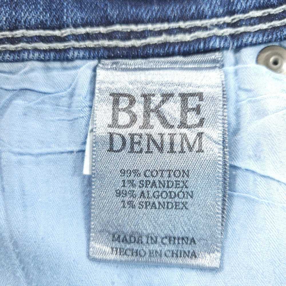 Bke BKE Denim Bootleg Button Zip Denim Jeans Wome… - image 7