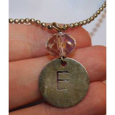 Other Sterling Silver E Necklace - image 1